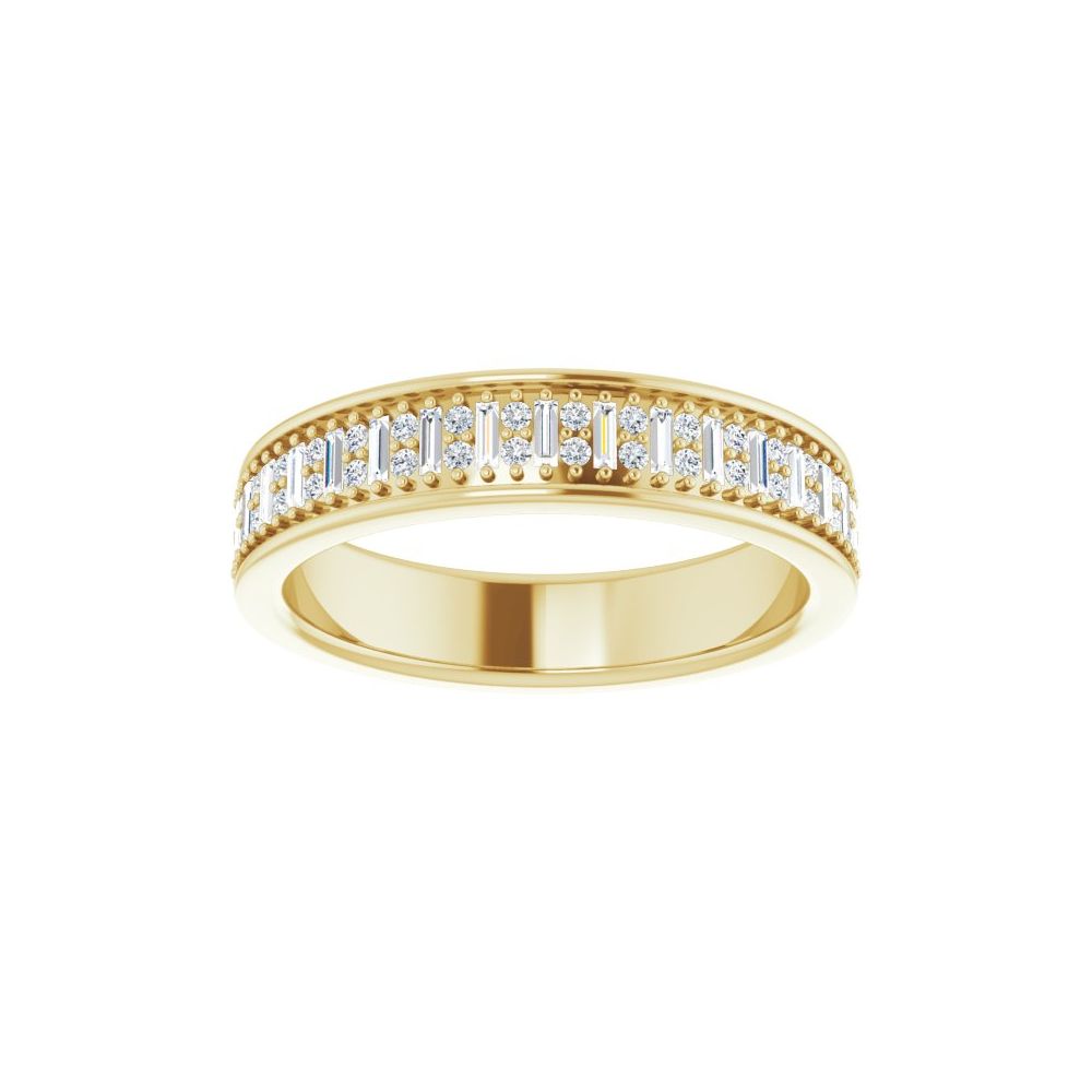 1/3 CT Natural Diamond Band in 14K Yellow Gold