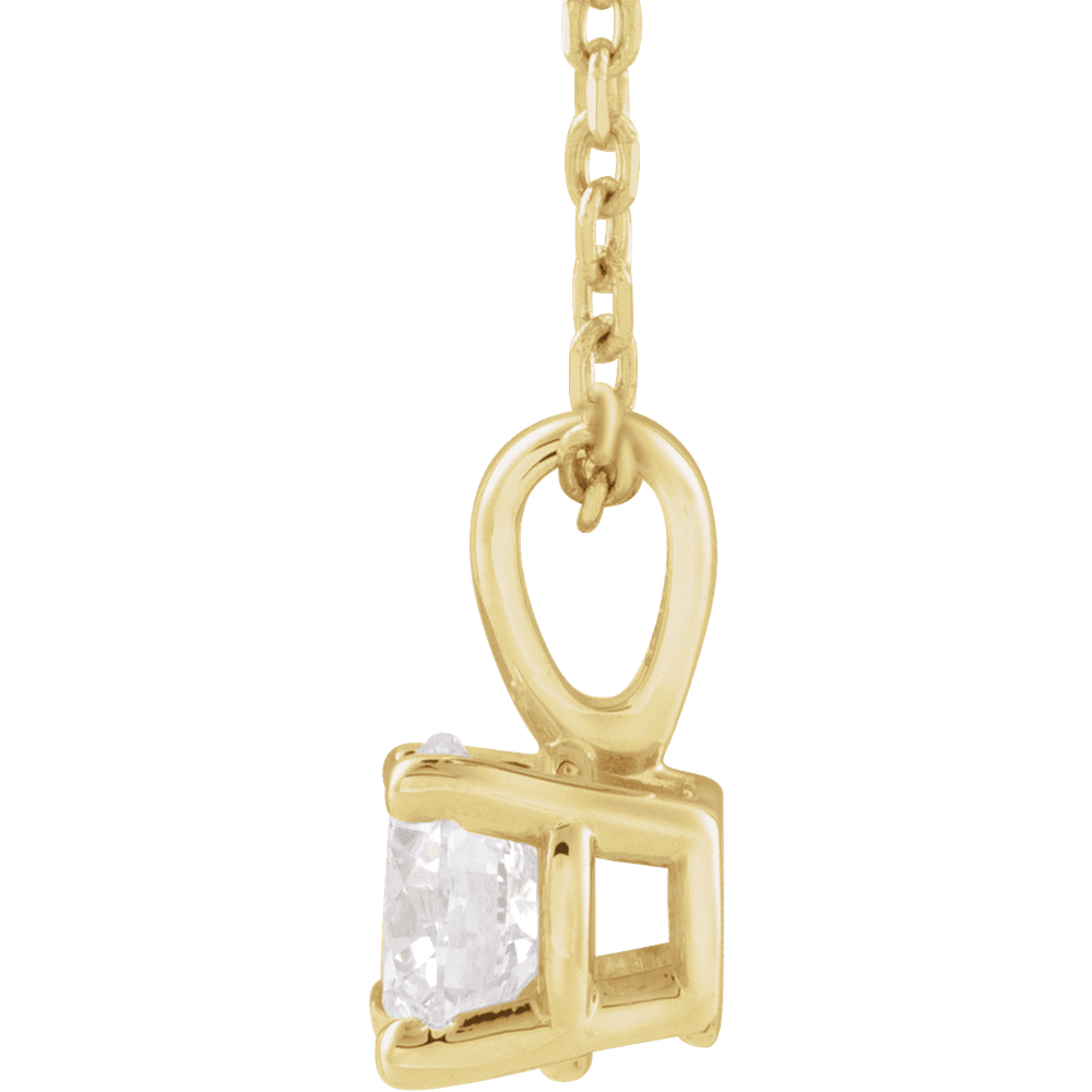 14K Yellow Gold 1 CT Lab-Grown Diamond 18" Necklace