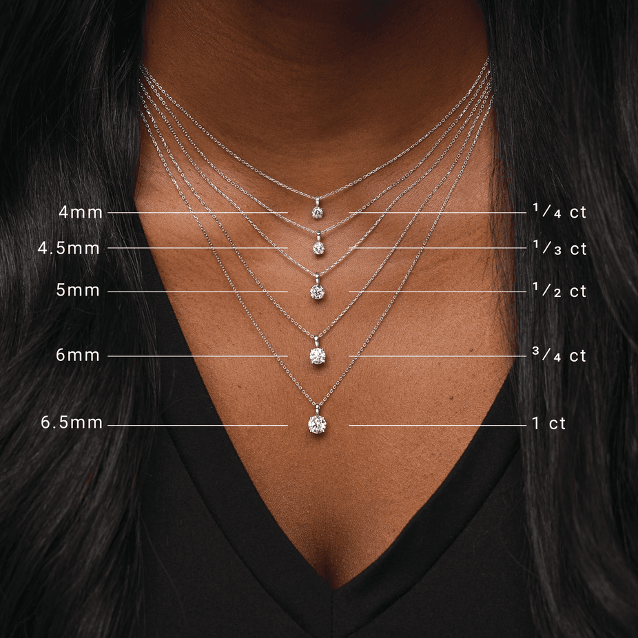 14K Yellow Gold 1 CT Lab-Grown Diamond 18" Necklace