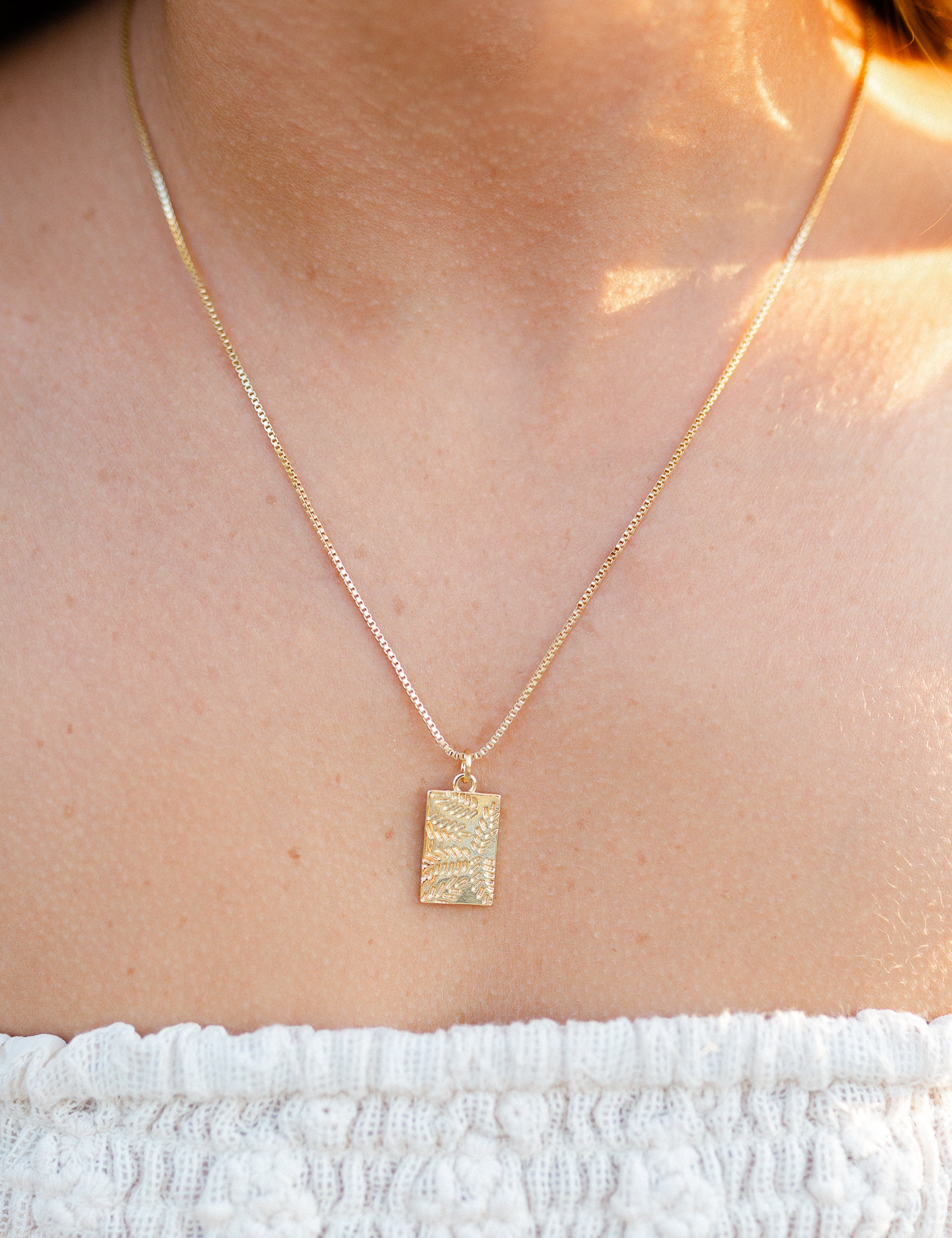 Pressed Olive Necklace