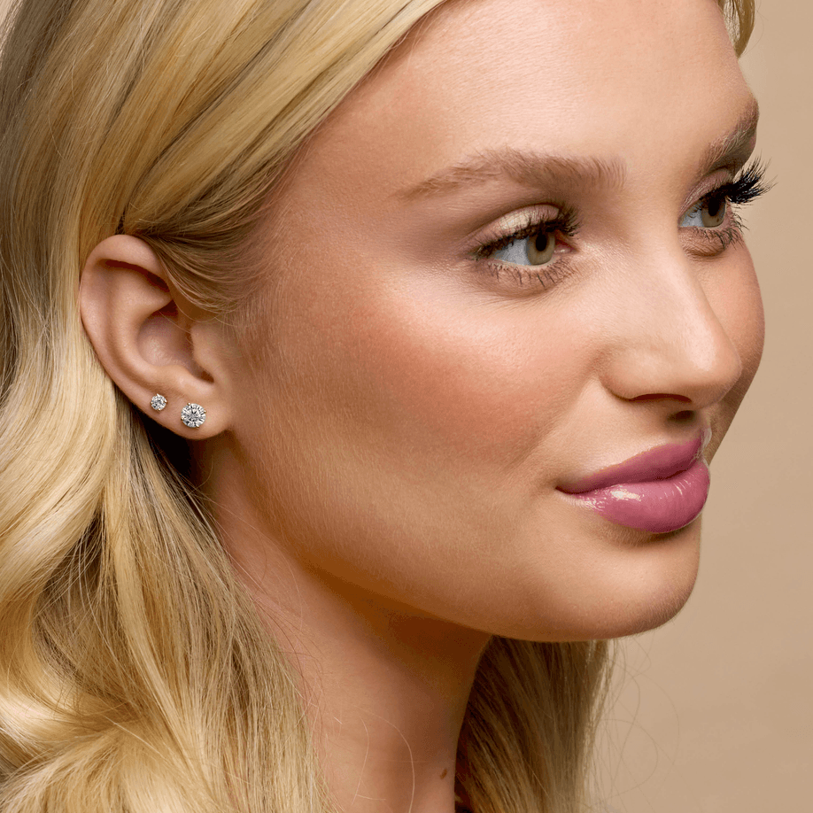 14K Yellow Gold 1 1/2 CTW Lab-Grown Diamond 4-Prong Stud Earrings
