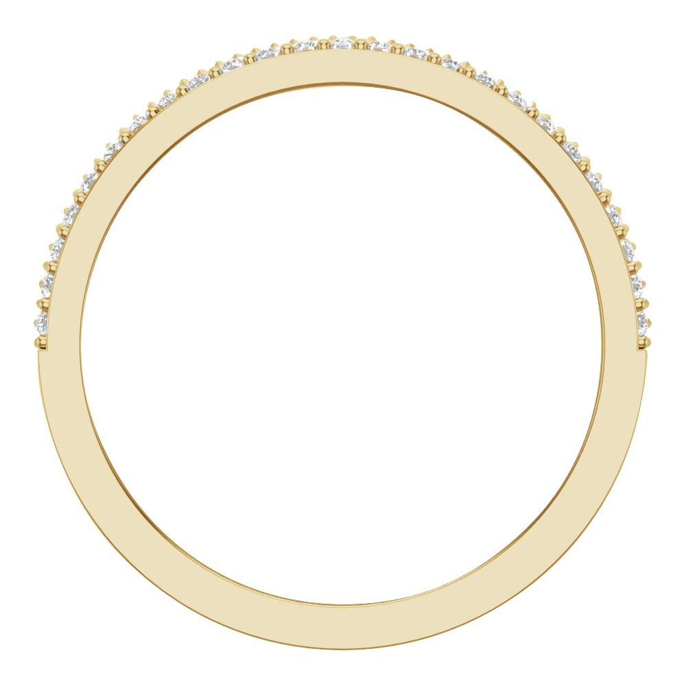 1/2 CT Lab-Grown Diamond Band in 14K Yellow Gold