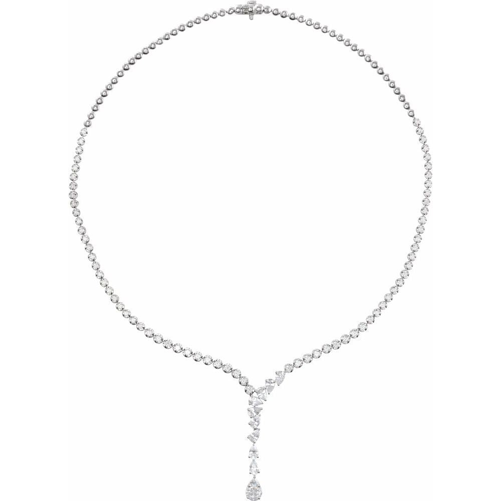 5 1/2 CT Lab-Grown Diamond 16 1/2" Necklace in 14K White Gold