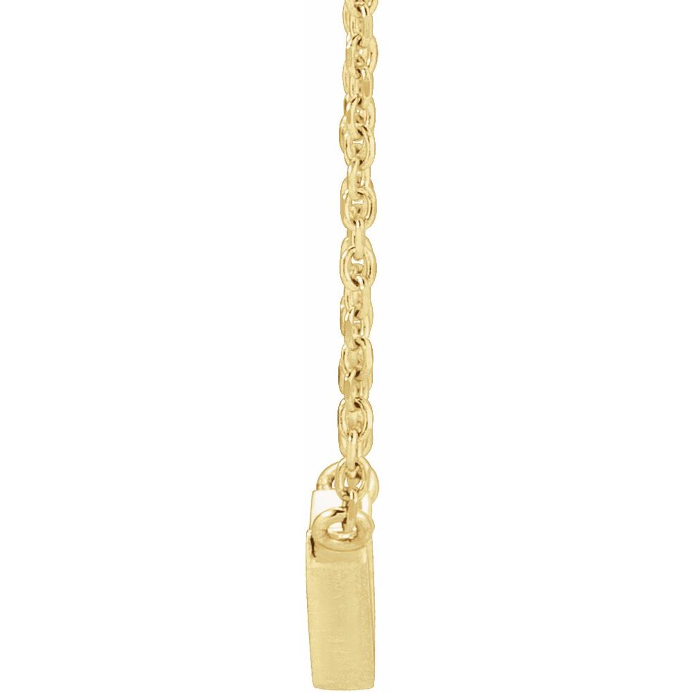 Minimalist V 16" Necklace in 14K Yellow Gold