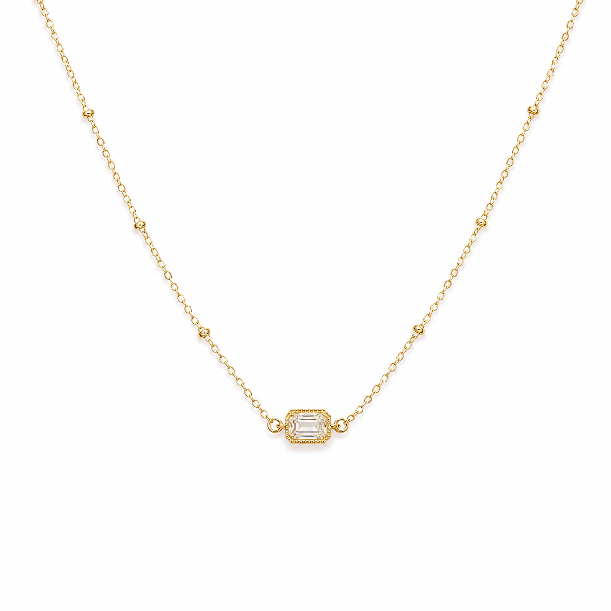 Delicate Solitaire Necklace