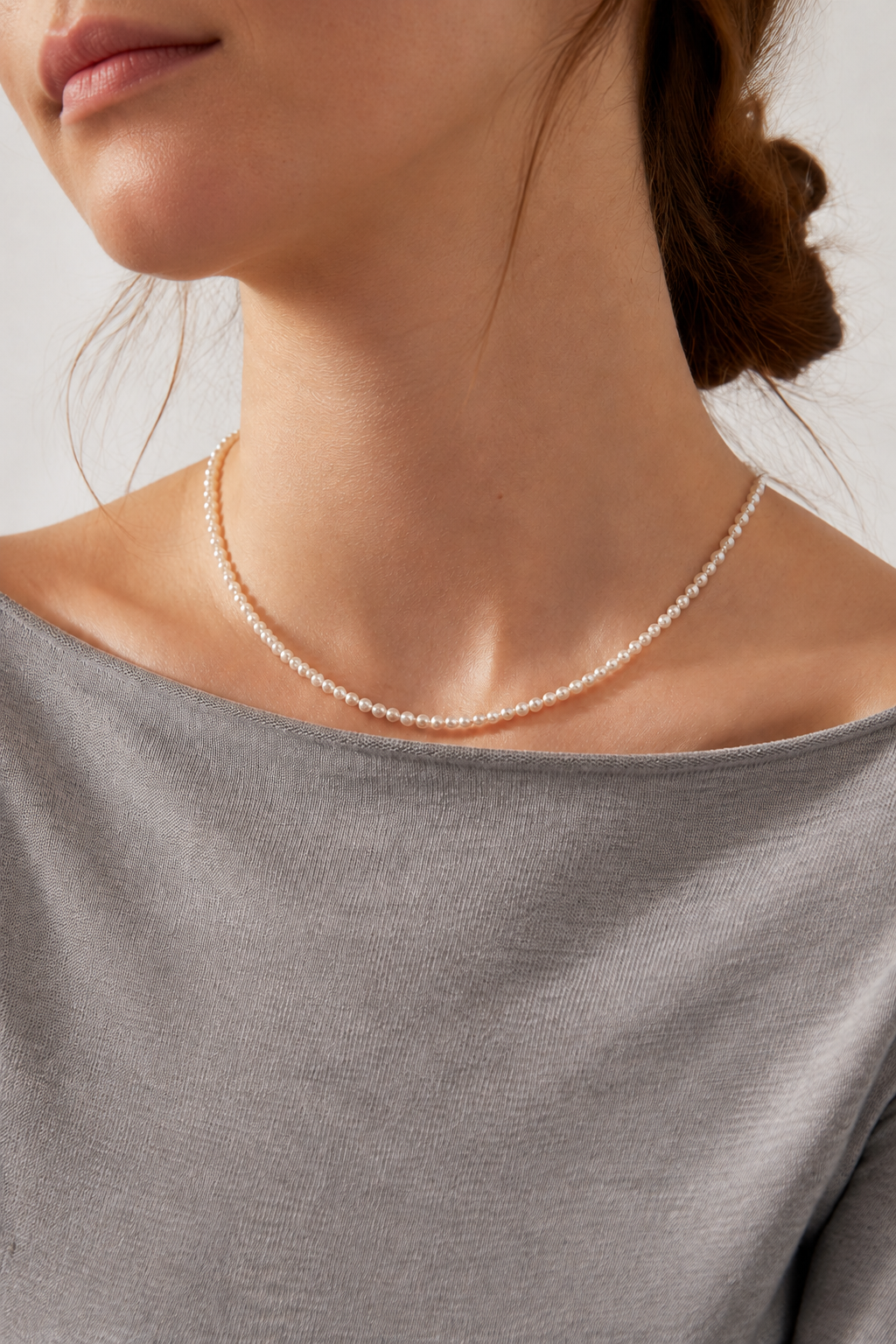 Panache® Cultured White Freshwater Pearl 18" Necklace in 14K Yellow Gold