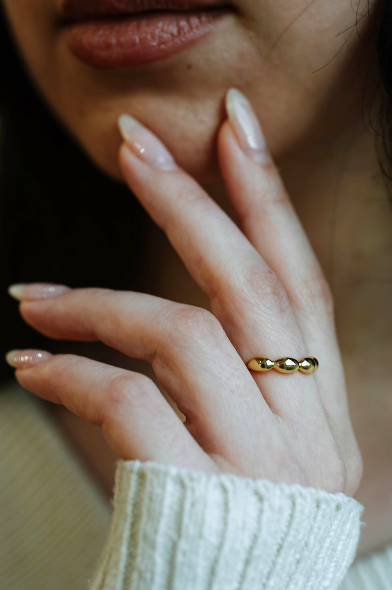 Moon Bead Ring
