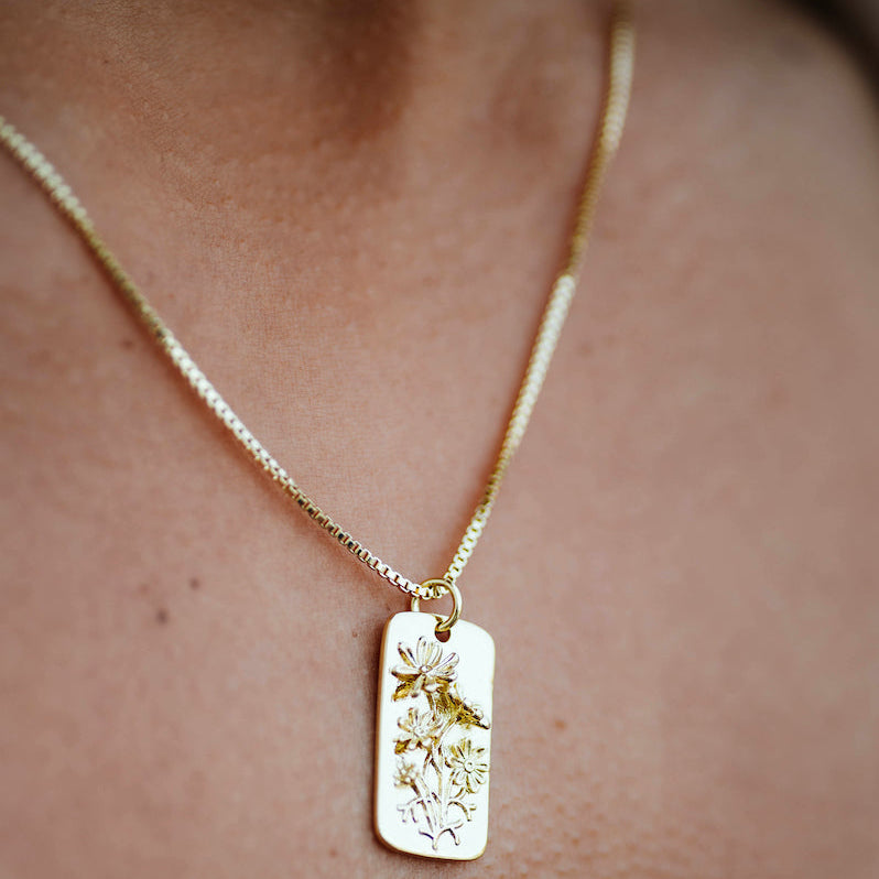 Pressed Flower Necklace