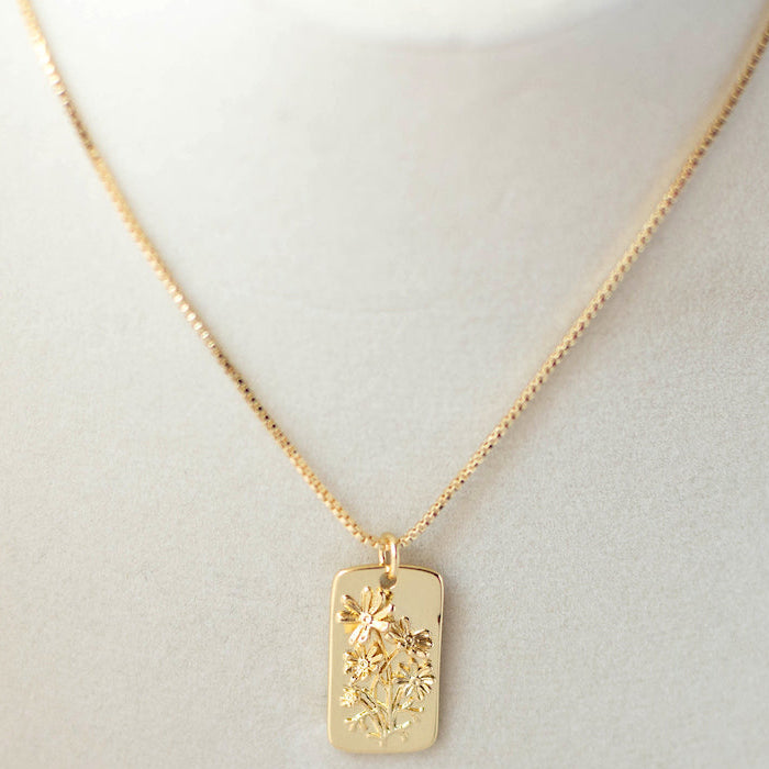 Pressed Flower Necklace