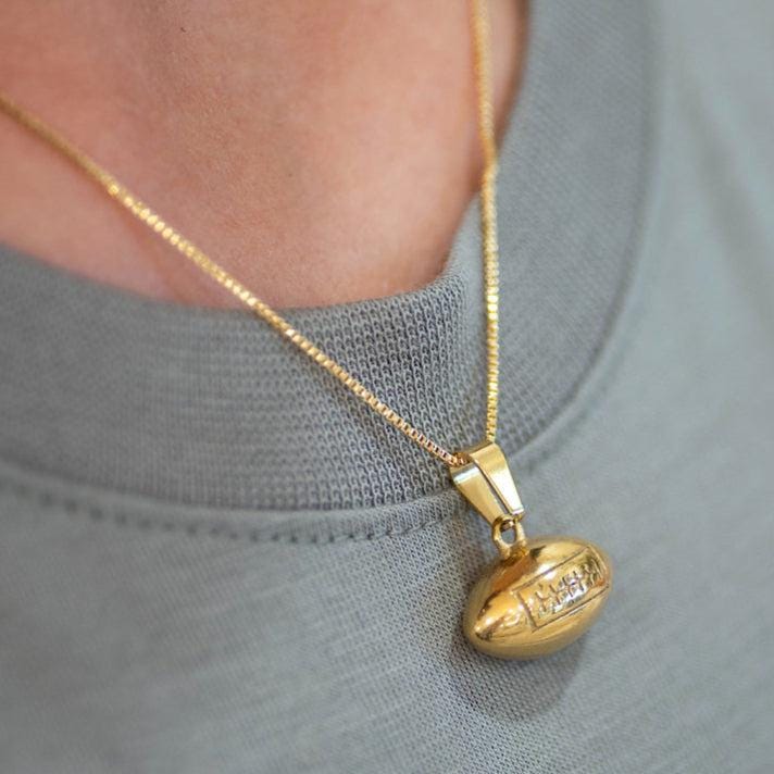 Game Day Football Necklace