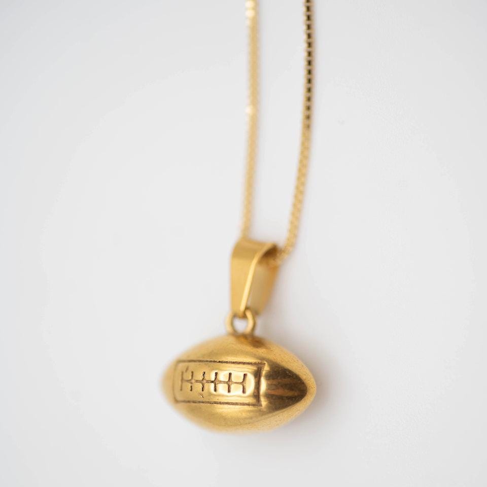 Game Day Football Necklace