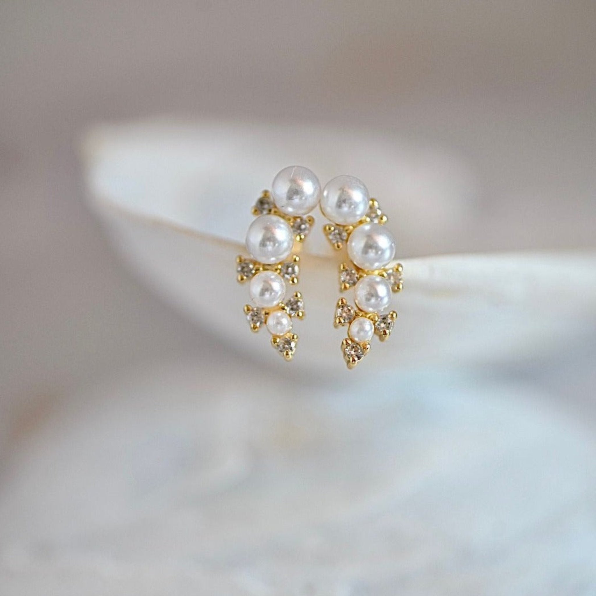 Pearl Cascade Earrings