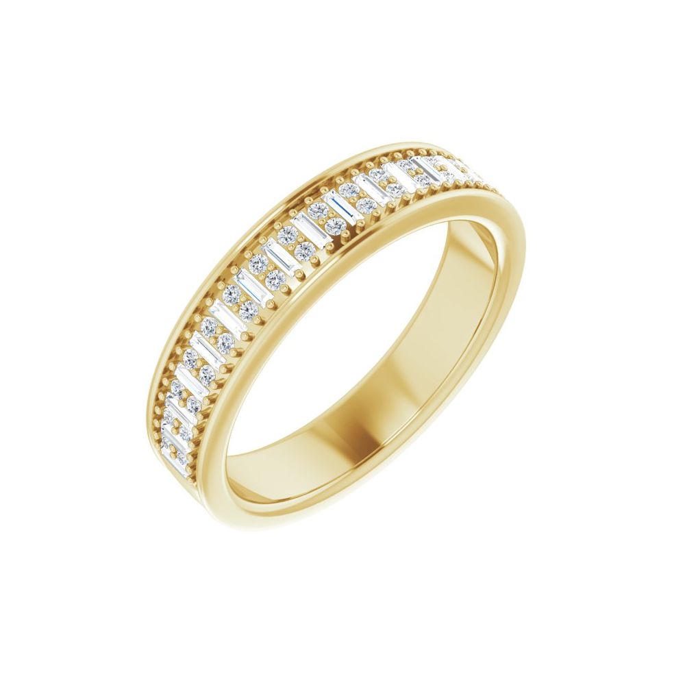 1/3 CT Natural Diamond Band in 14K Yellow Gold