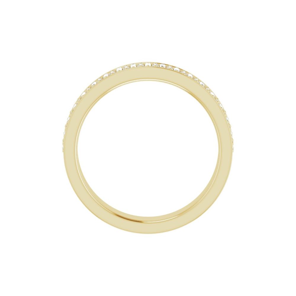 1/3 CT Natural Diamond Band in 14K Yellow Gold