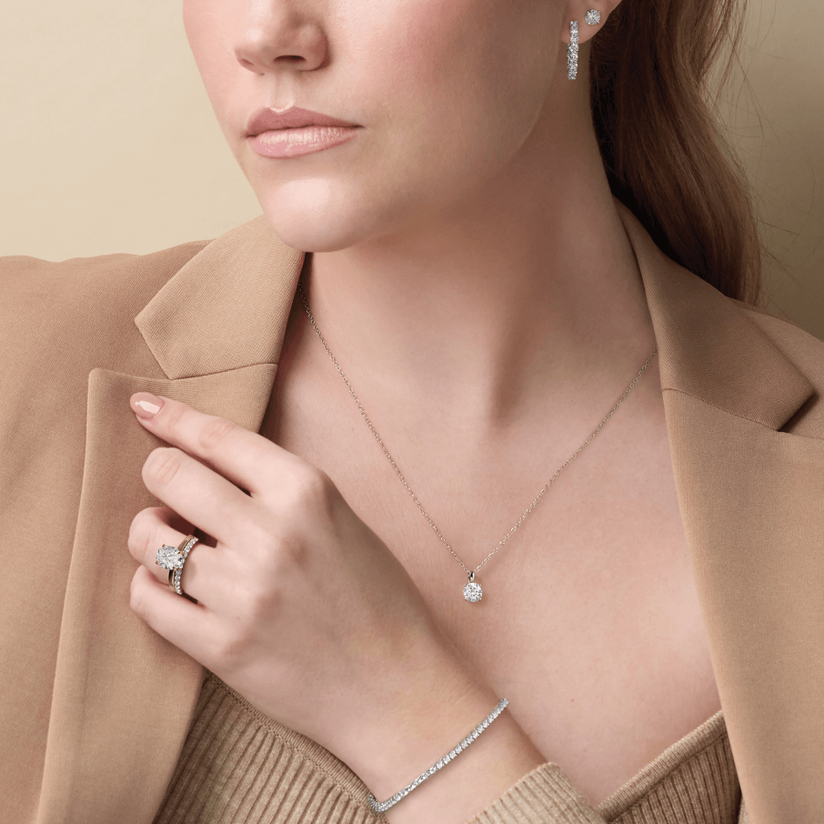 14K Yellow Gold 1 CT Lab-Grown Diamond 18" Necklace