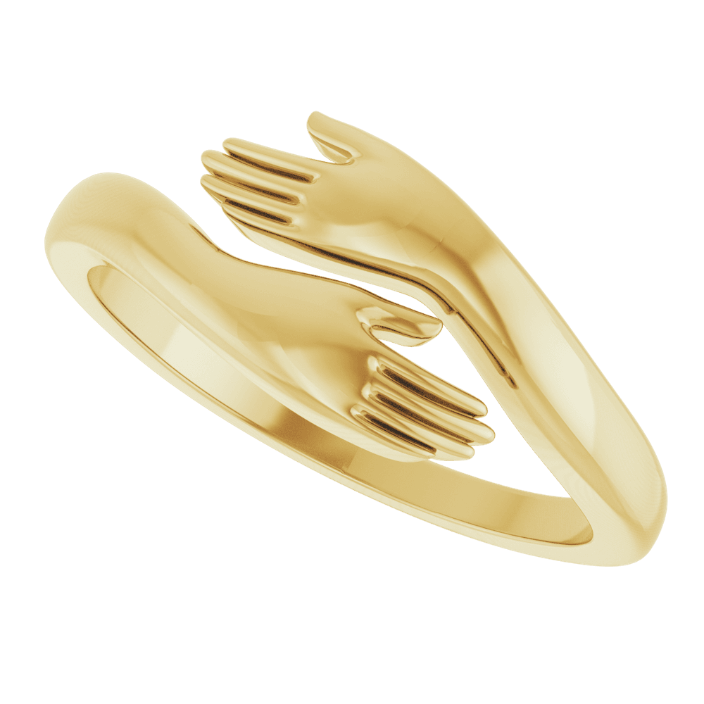 Hug Ring in 14K Yellow Gold