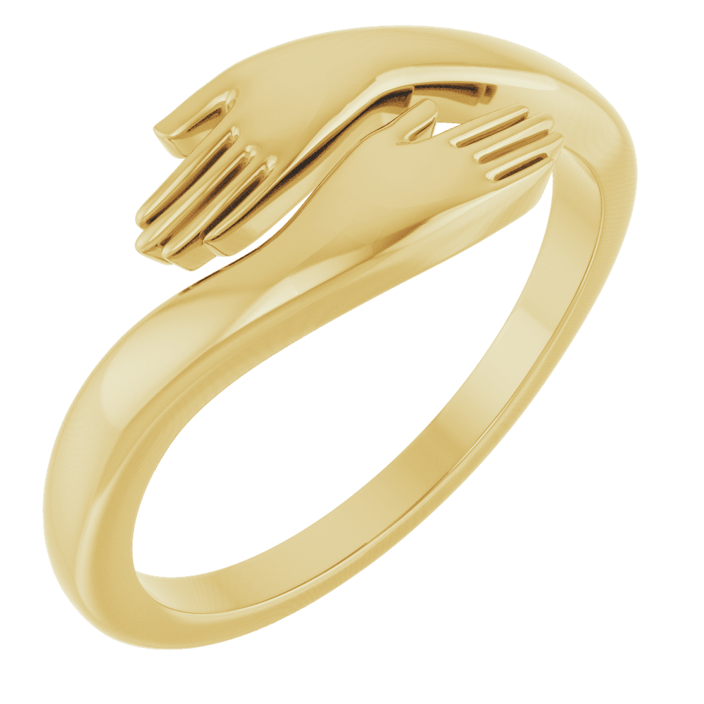 Hug Ring in 14K Yellow Gold