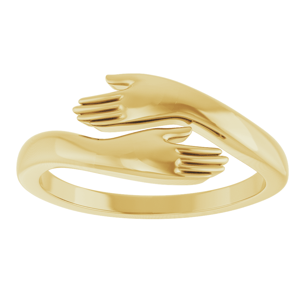 Hug Ring in 14K Yellow Gold
