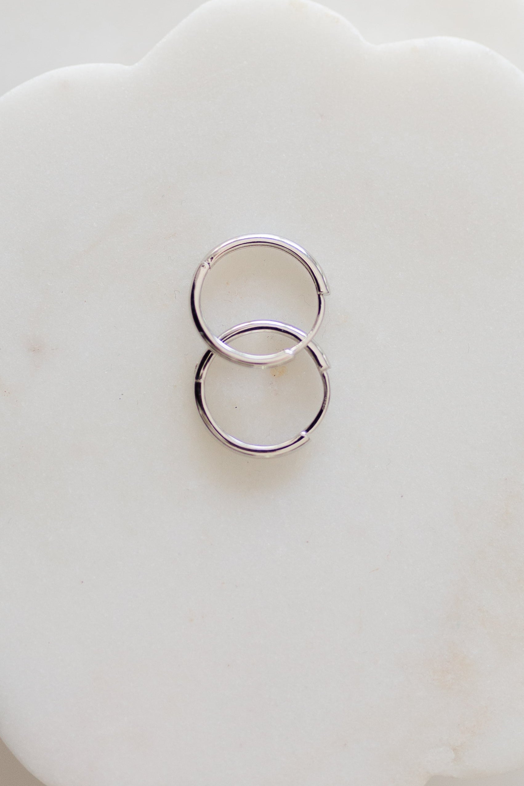 Mini Silver Hoops
