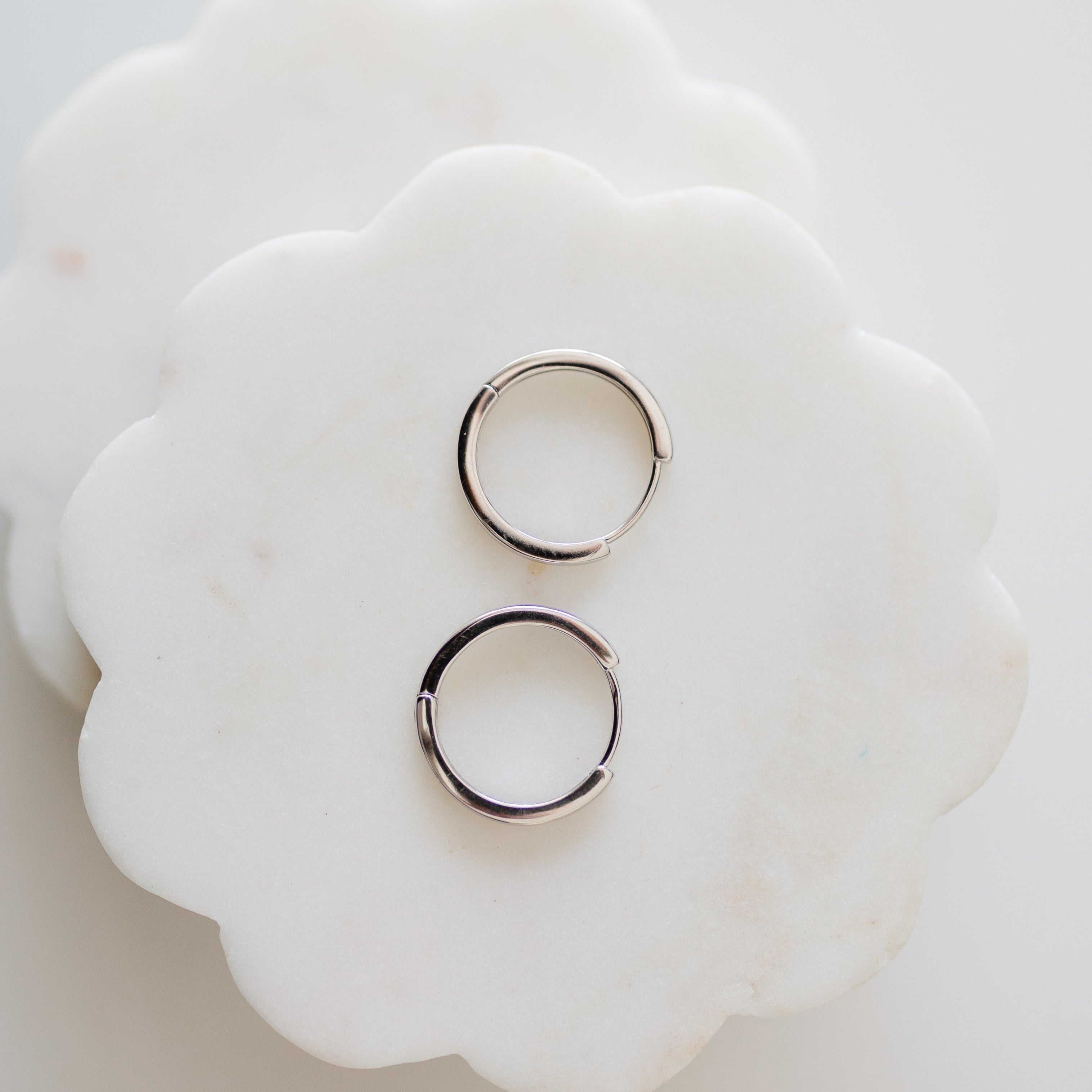 Classic Silver Hoops
