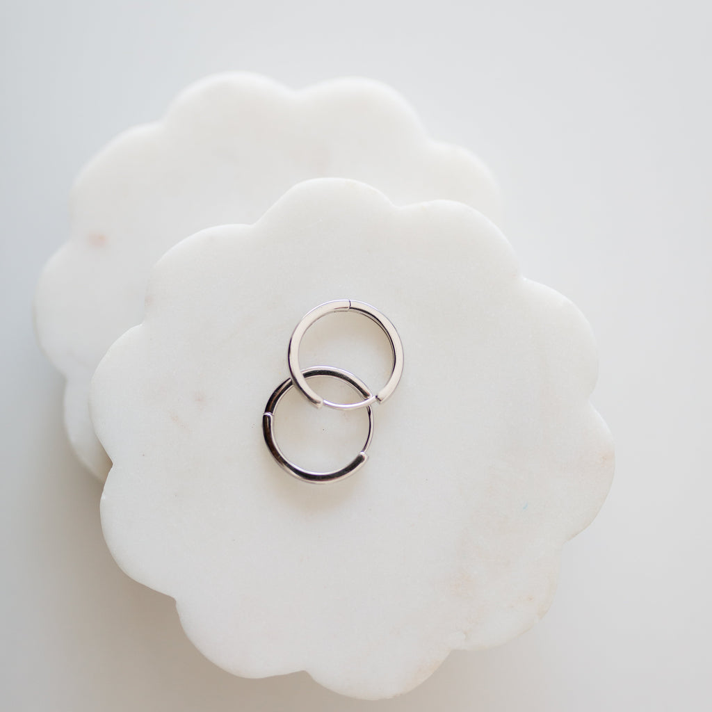Classic Silver Hoops