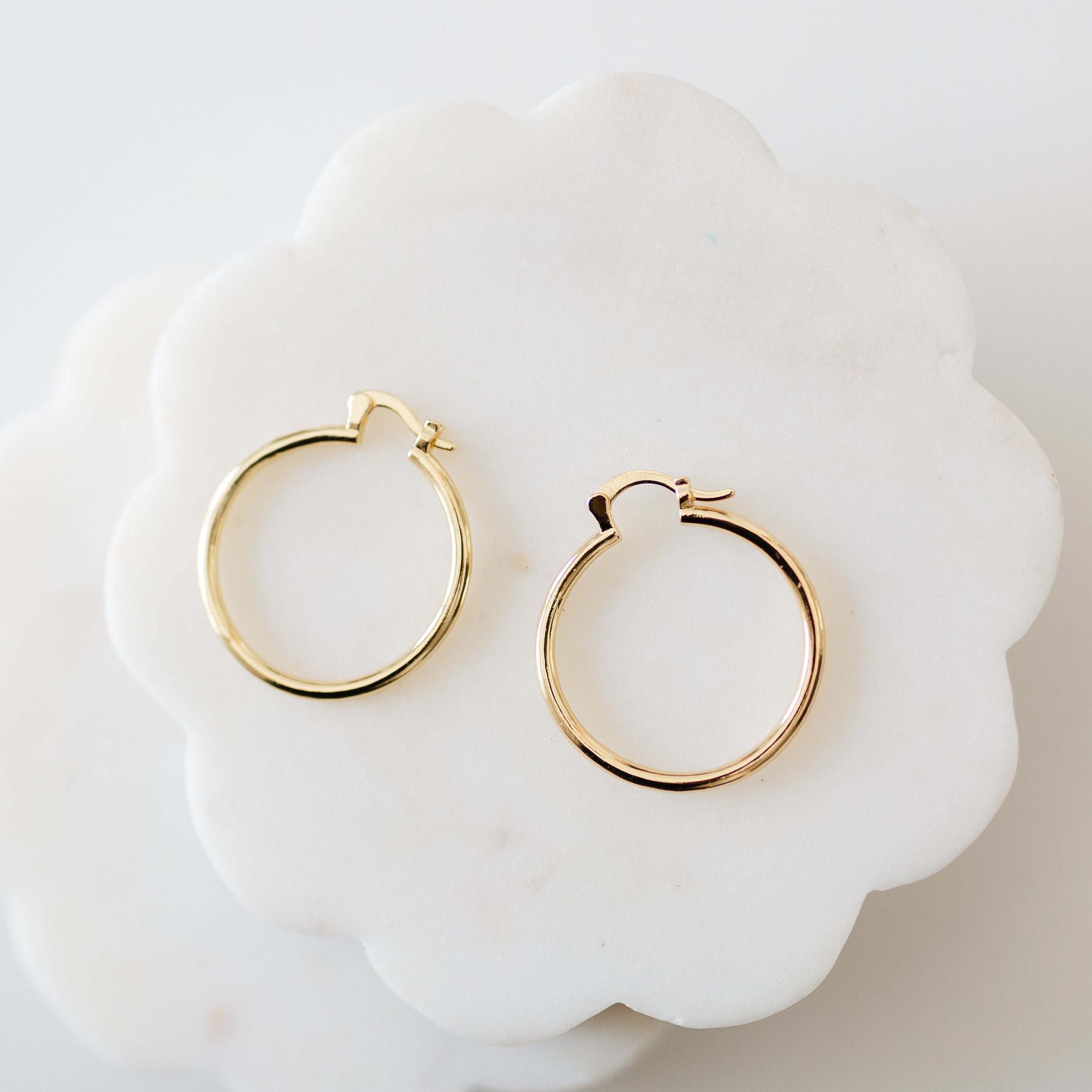 Classic Gold Hoops