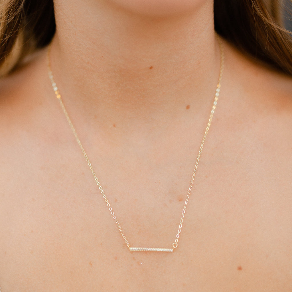 Golden Bar Minimalist Necklace