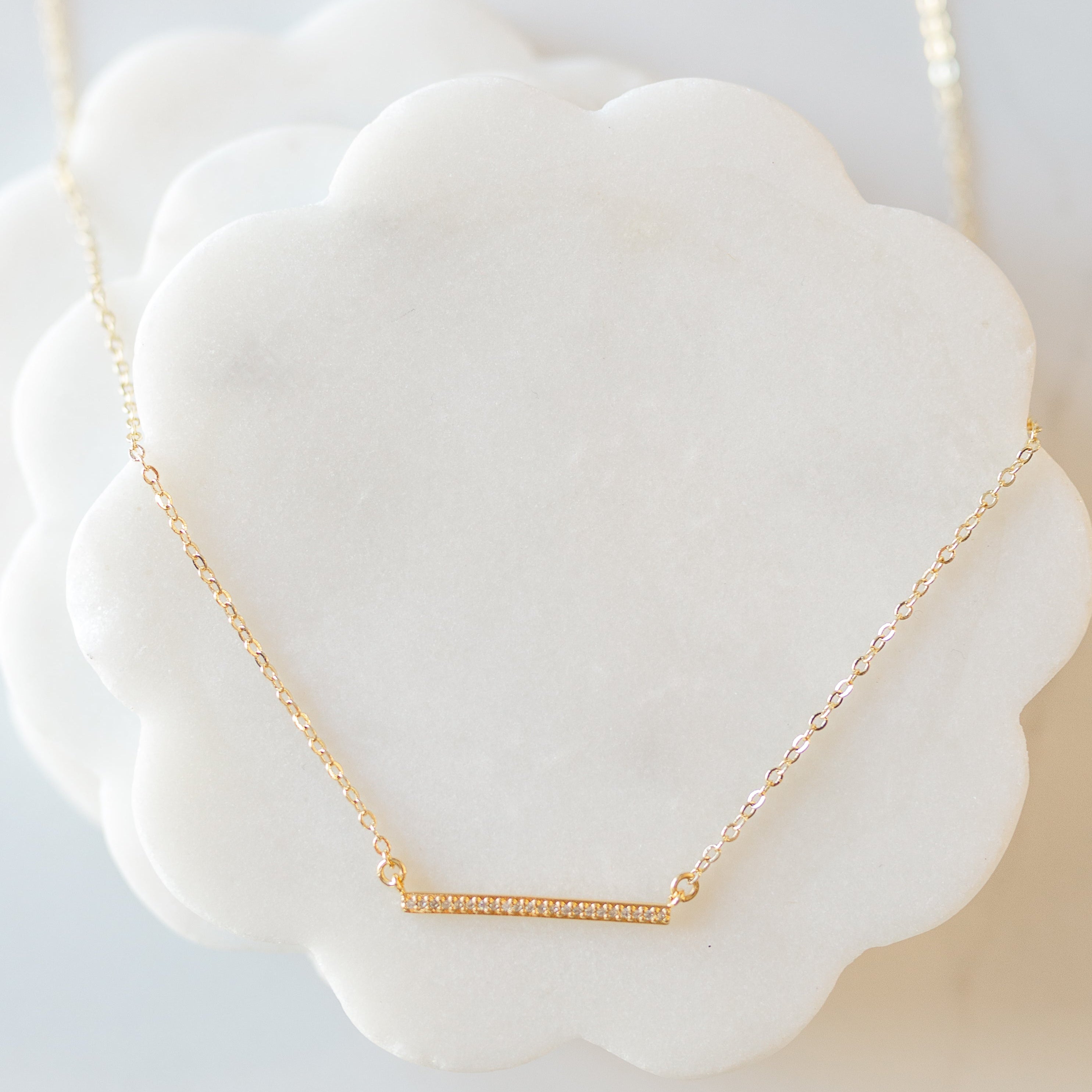 Golden Bar Minimalist Necklace