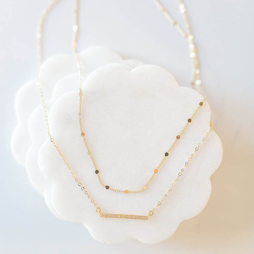 Golden Bar Minimalist Necklace