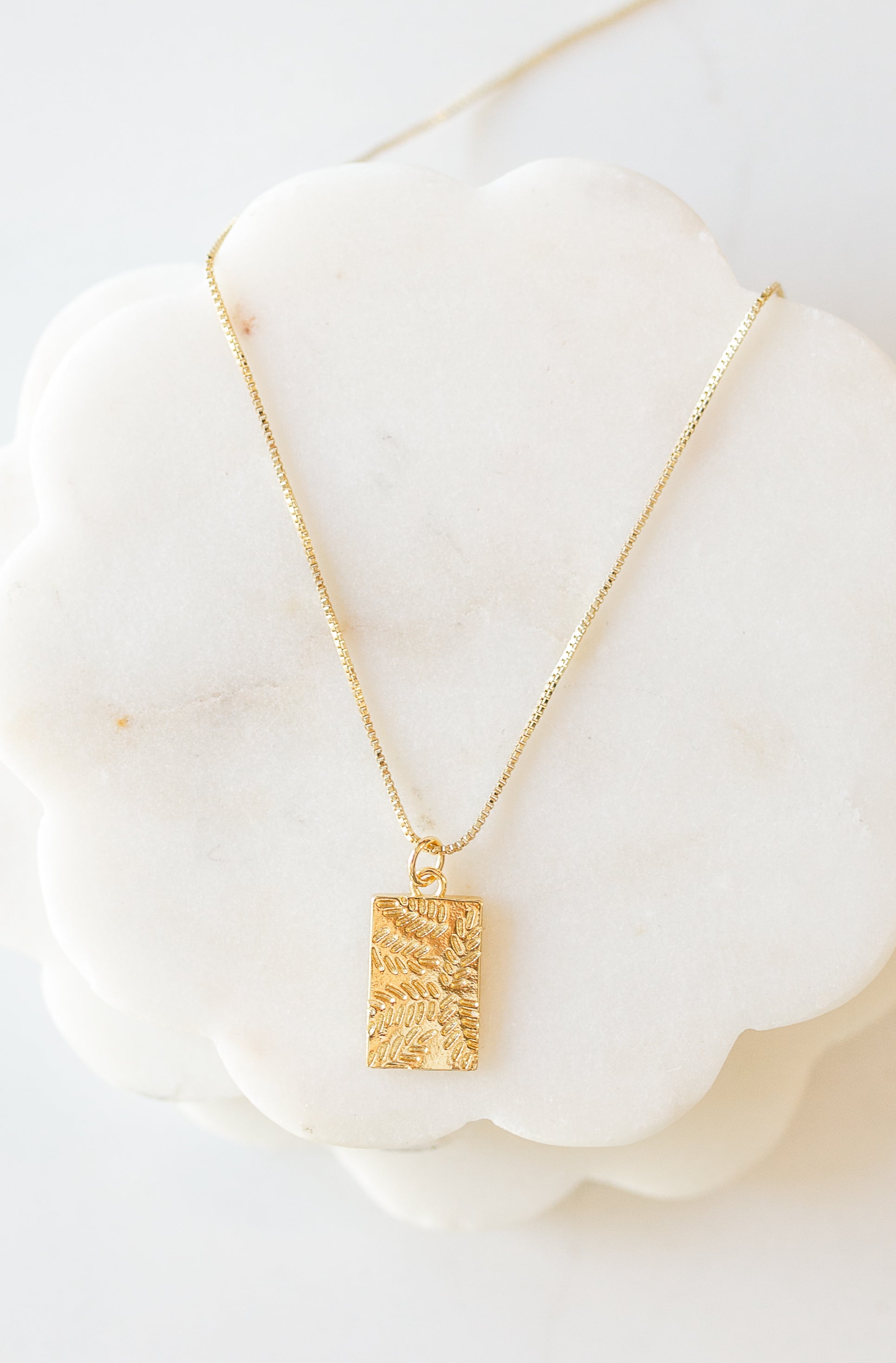 Pressed Olive Necklace