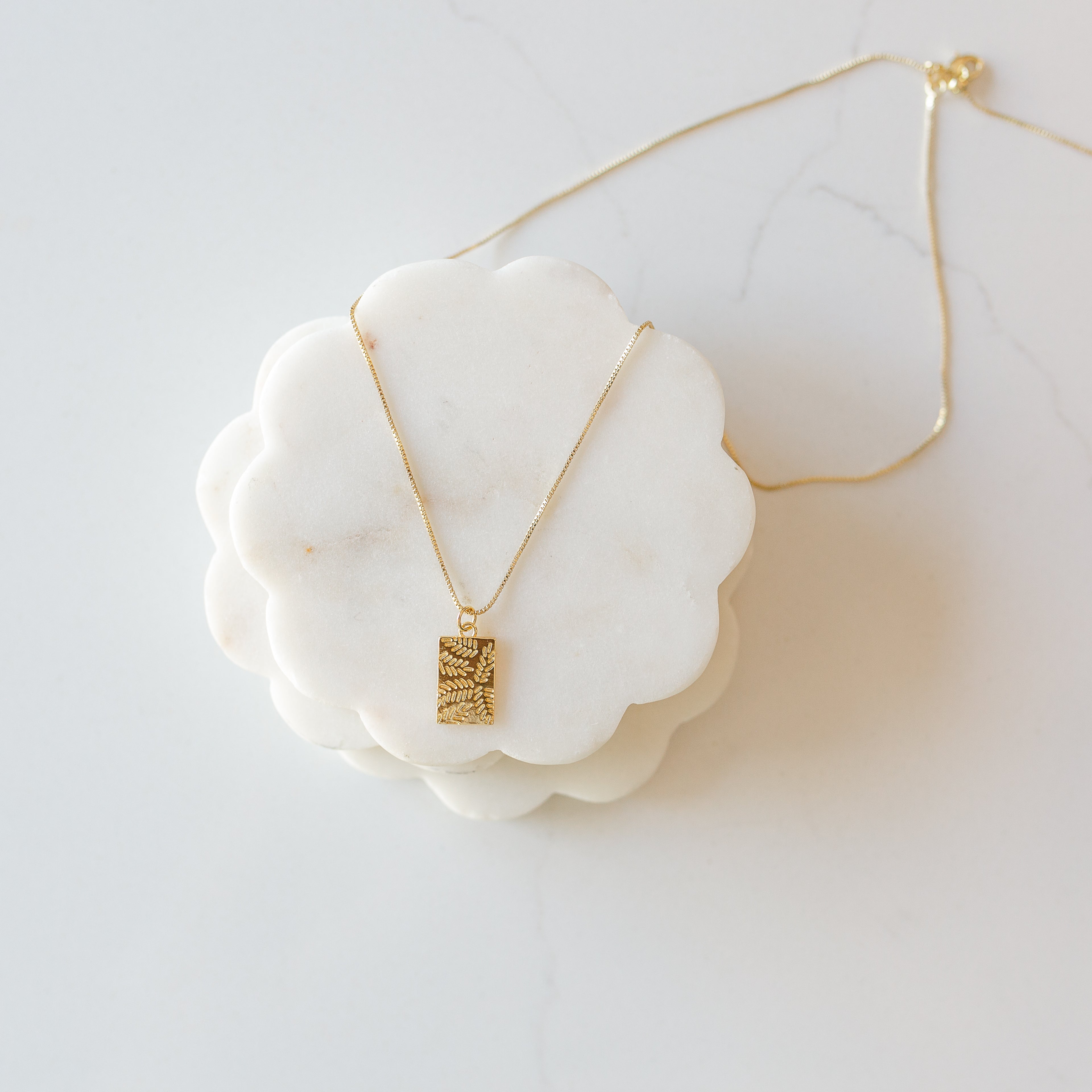 Pressed Olive Necklace