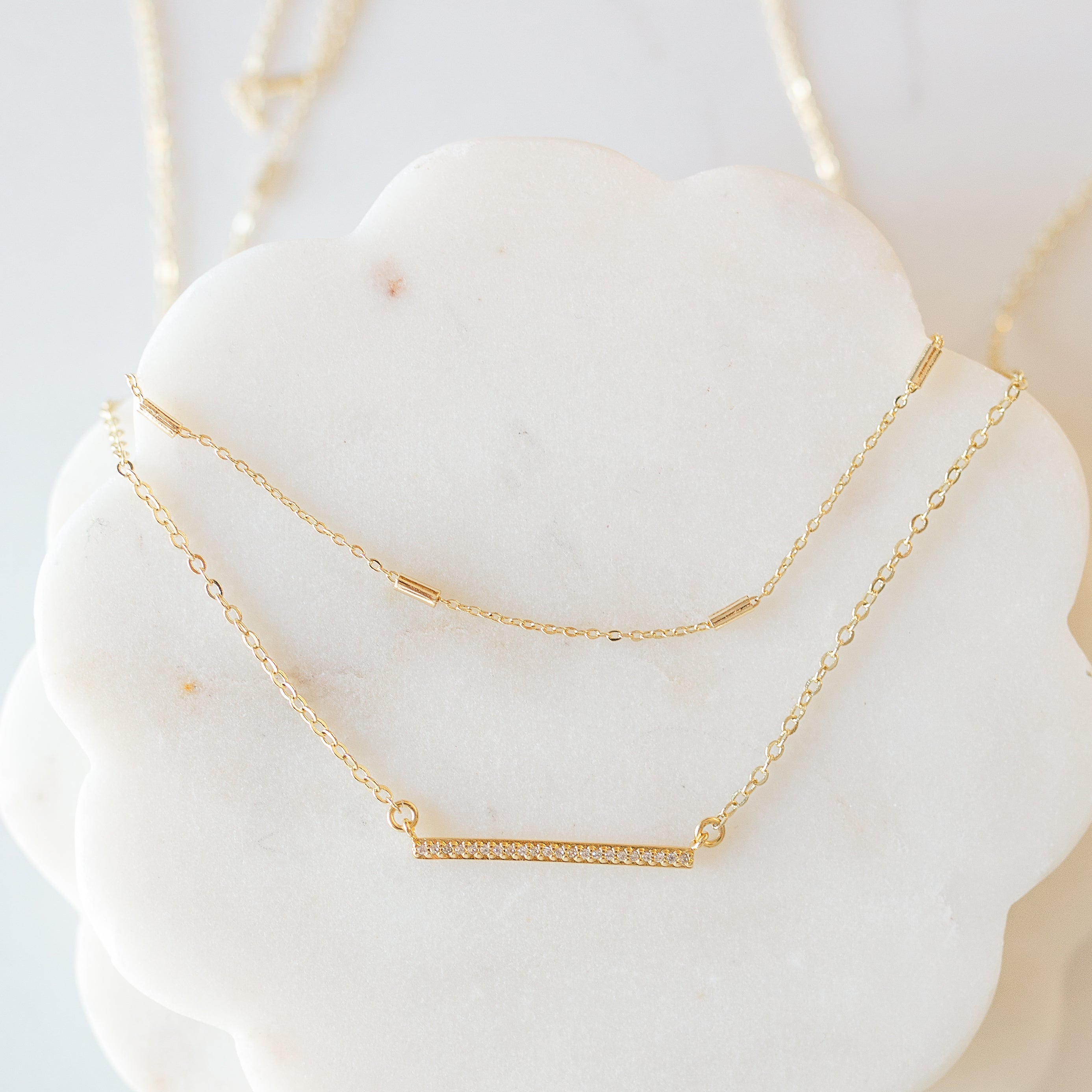 Golden Bar Minimalist Necklace