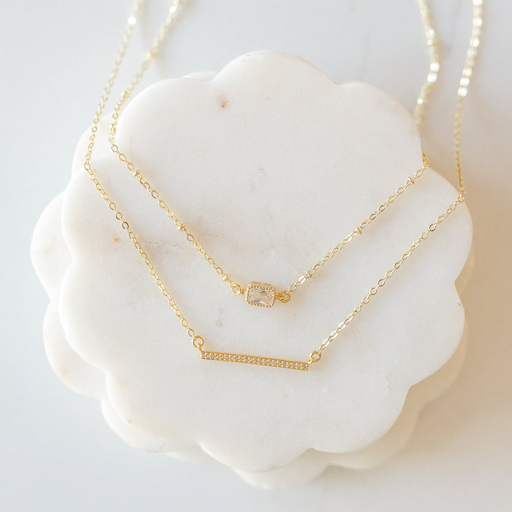 Delicate Solitaire Necklace