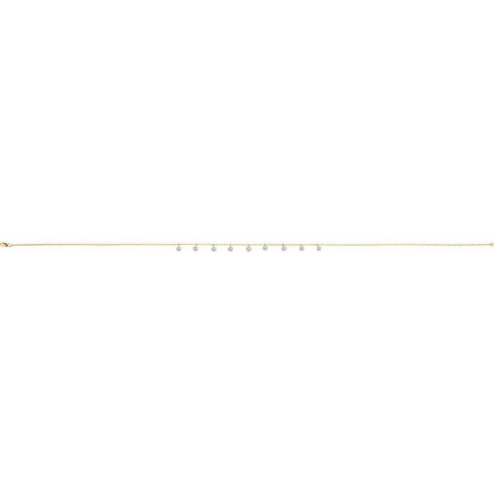 White Freshwater Pearl 18" Necklace in 14K Yellow Gold
