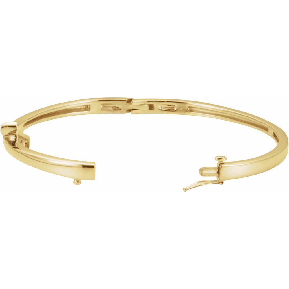 1/4 CT Natural Diamond Bangle in 14K Yellow Gold