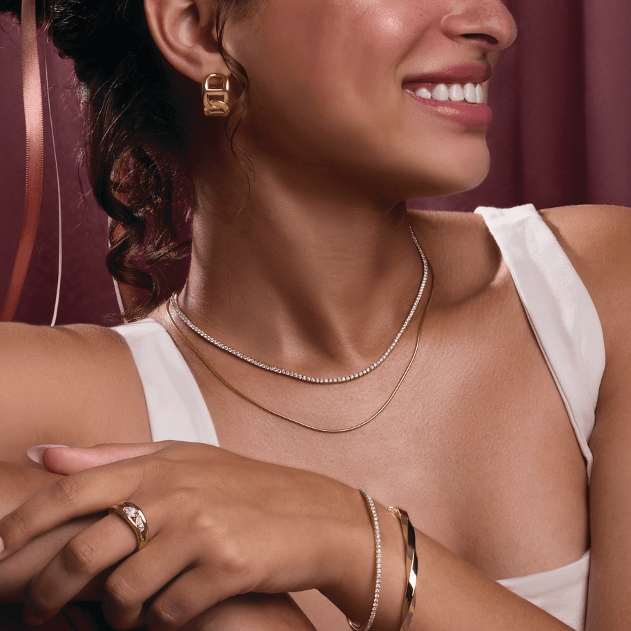 14K White Gold 5 7/8 CTW Lab-Grown Diamond Line 16" Necklace