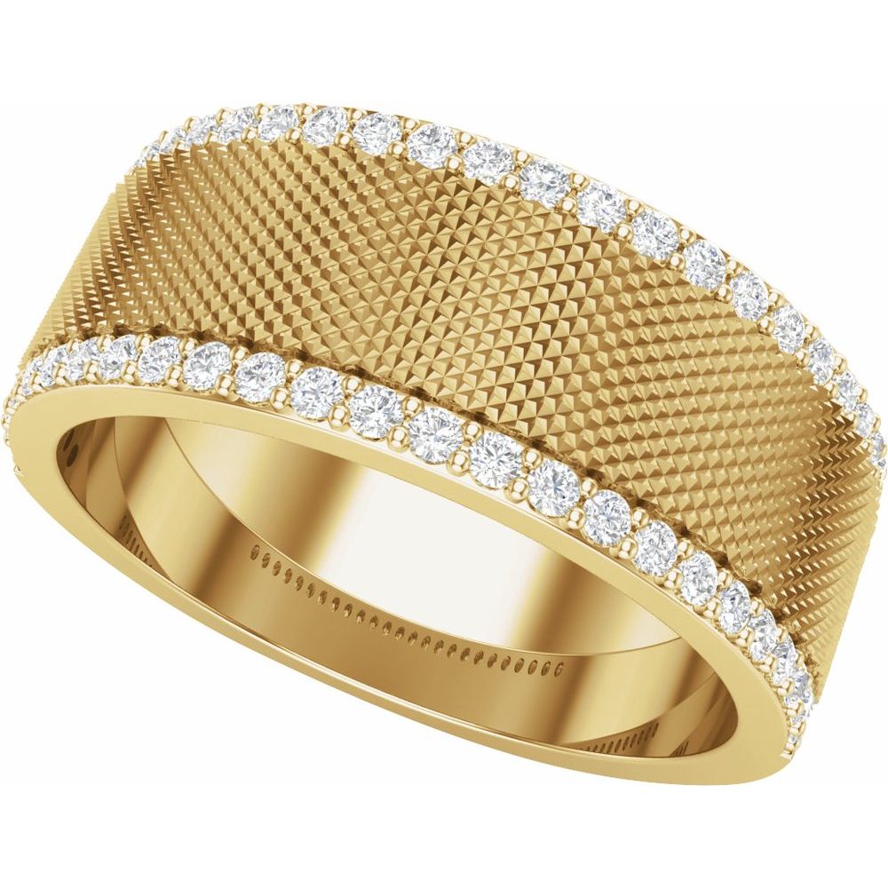 1/2 CT Lab-Grown Diamond Band in 14K Yellow Gold