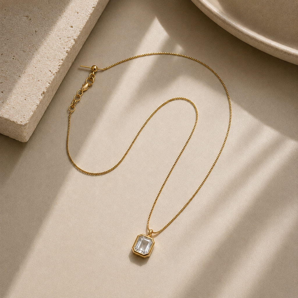 April Birthday Signature Necklace