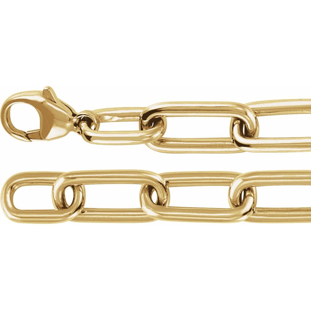 1 1/2 CT Lab-Grown Diamond Paperclip Bracelet in 14K Yellow Gold
