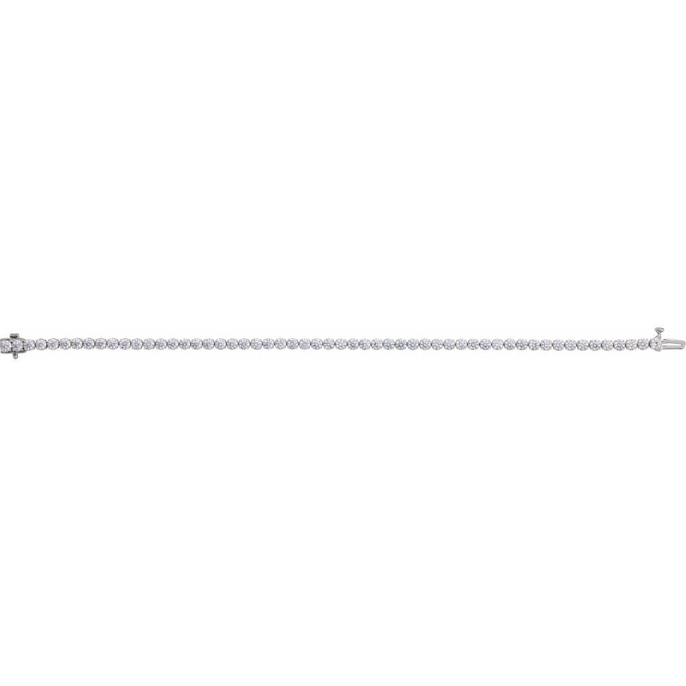 14K White Gold 5 CTW Lab-Grown Diamond Tennis Bracelet