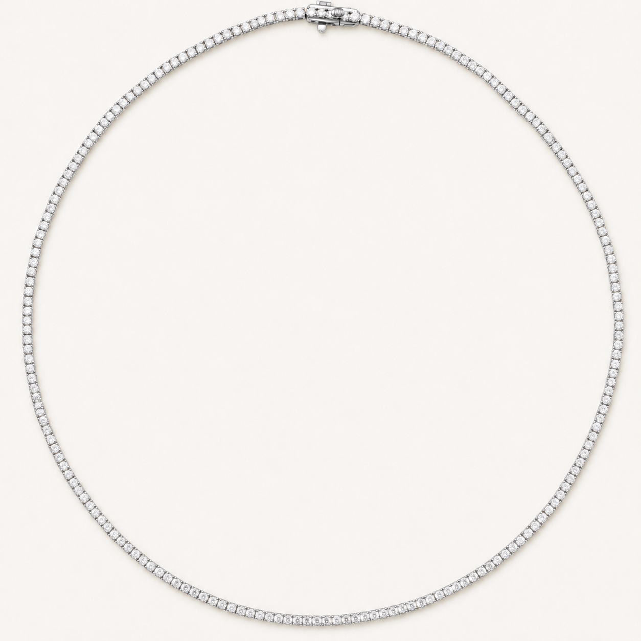 14K White Gold 5 7/8 CTW Lab-Grown Diamond Line 16" Necklace