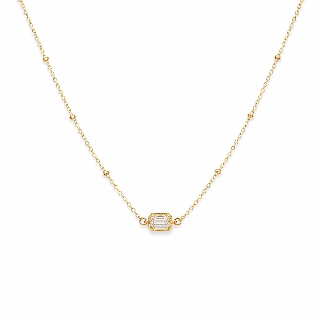 Delicate Solitaire Necklace
