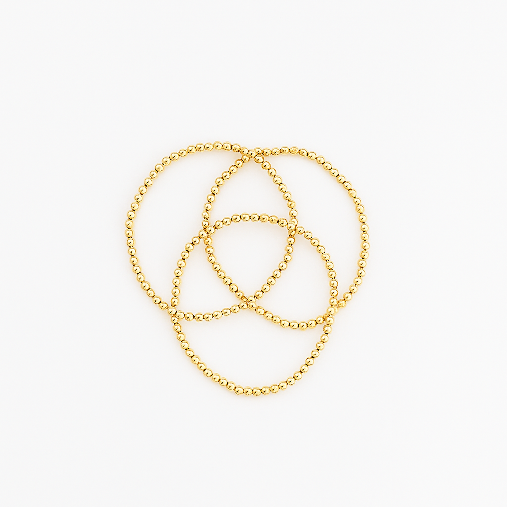 Lunar Harmony Bead Stacking Bracelets