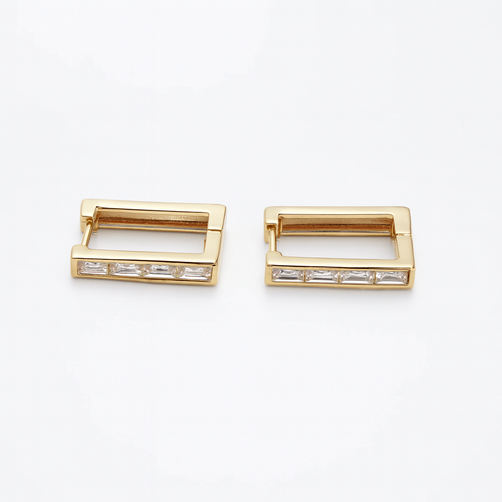 The Windsor Baguette Hoops