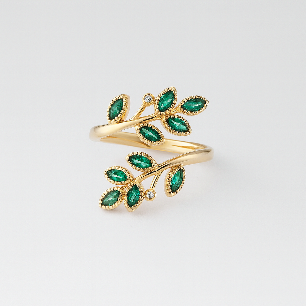 The Canaan Olive Crest Ring