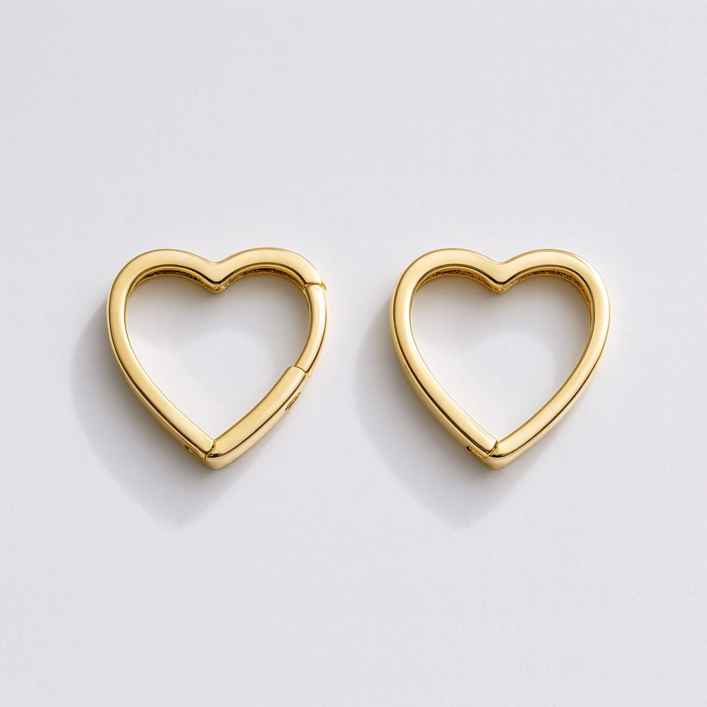 The Bellamy Heartline Hoops