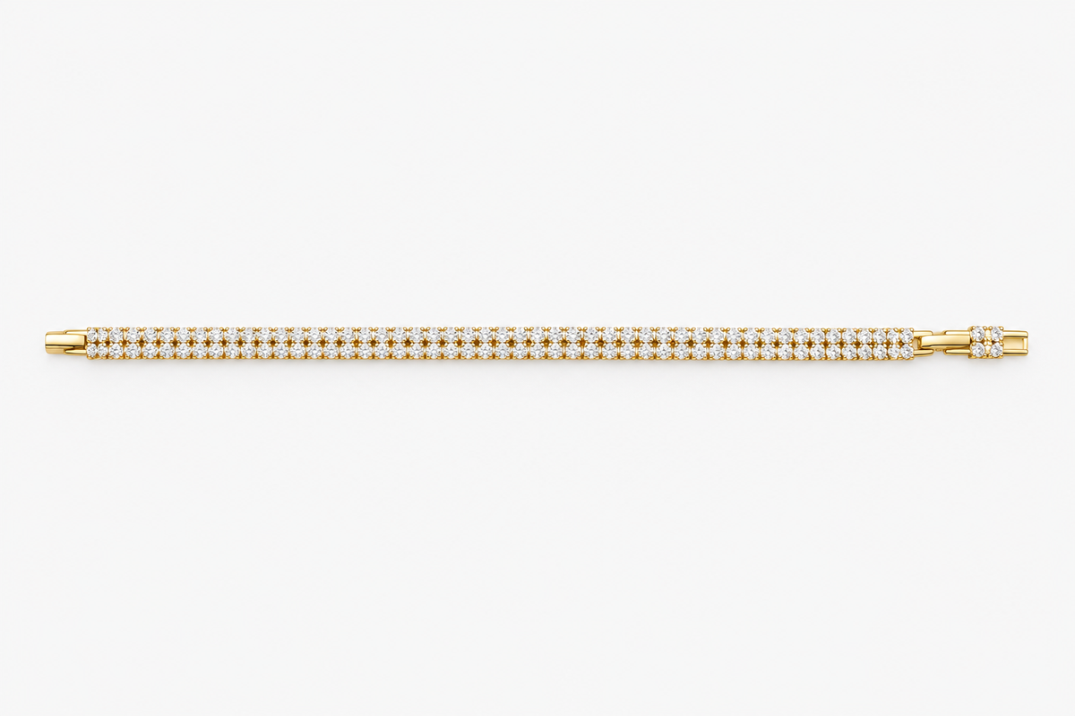 The Double Diamond Tennis Bracelet