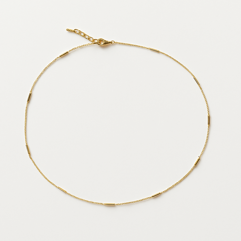 Delicate Bar Chain Layering Necklace