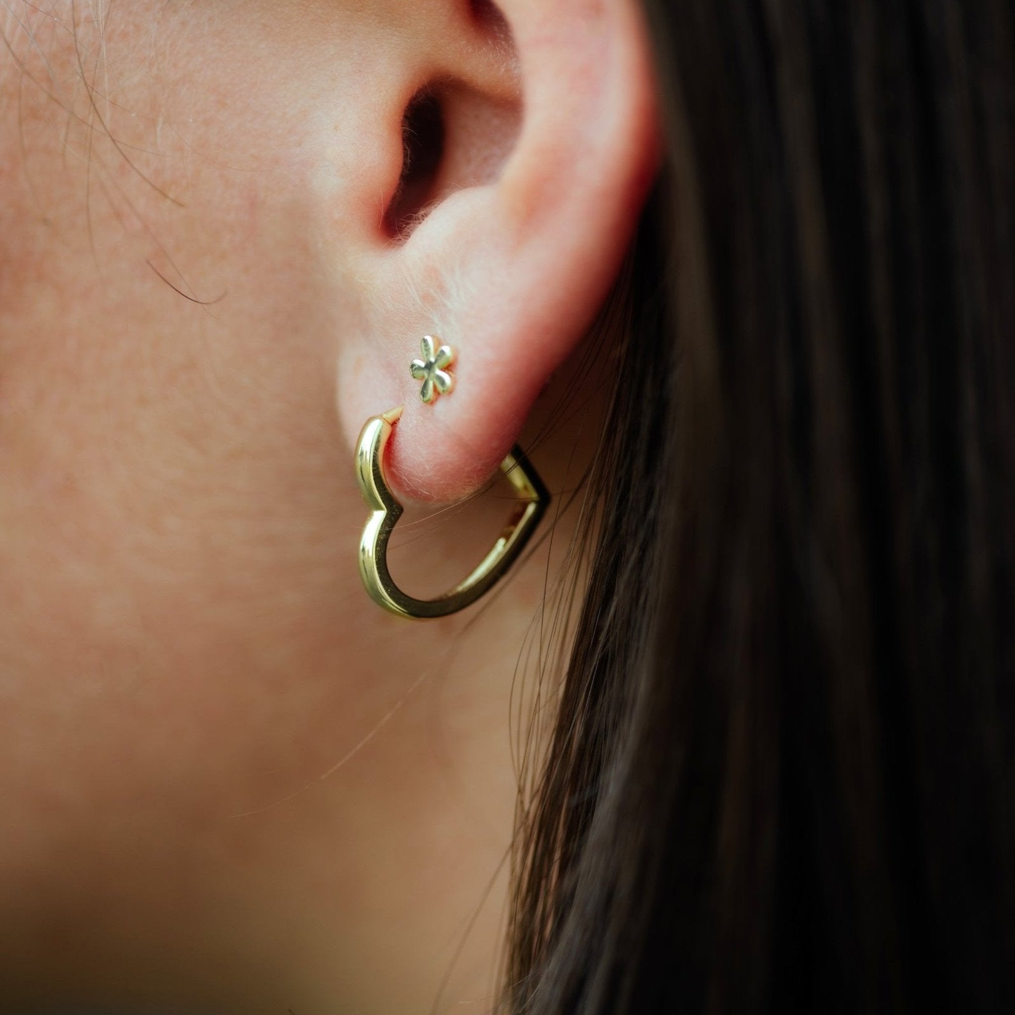 The Bellamy Heartline Hoops