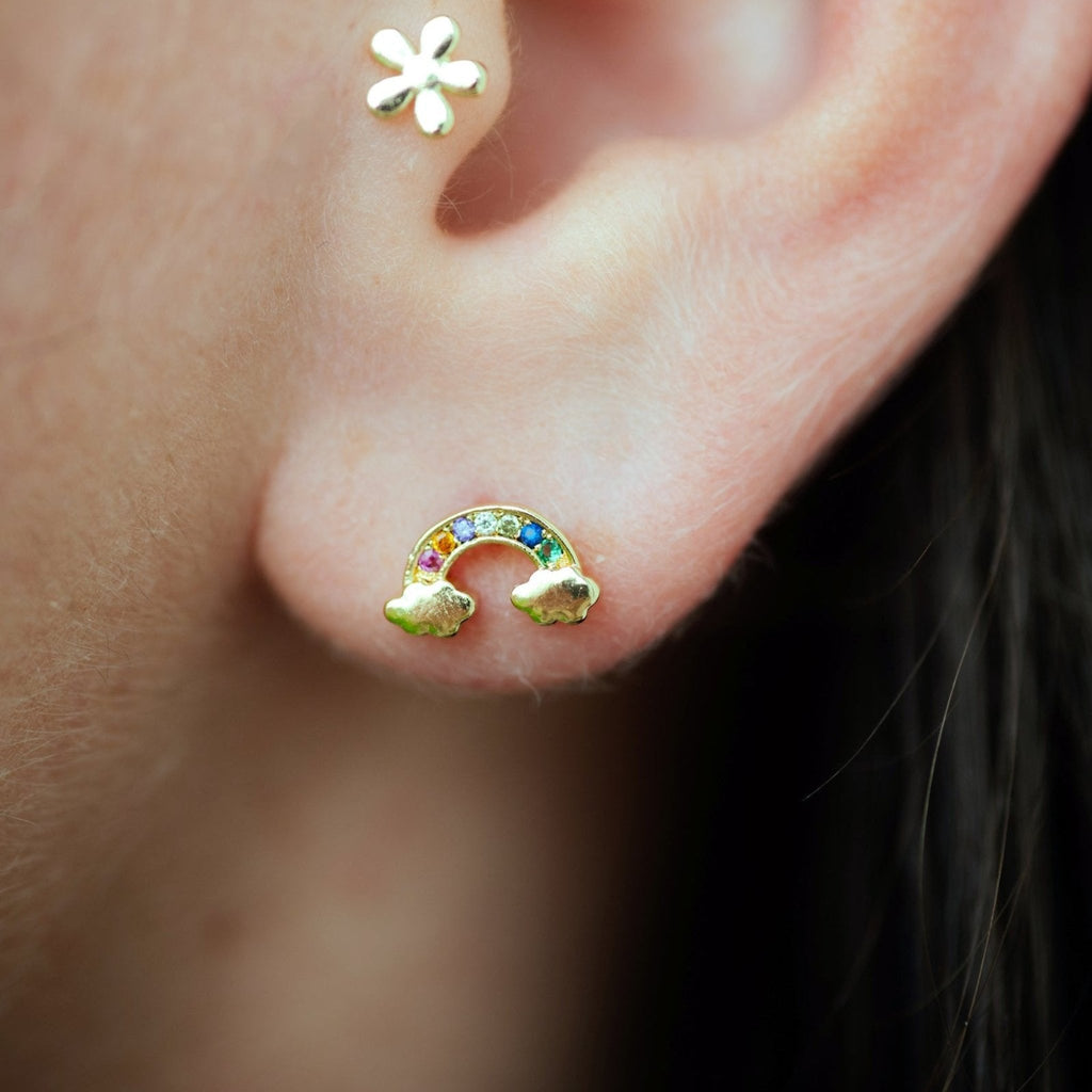 Rainbow Sparkle Studs